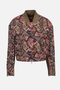 Bomber Jacket, Floral Pattern Print