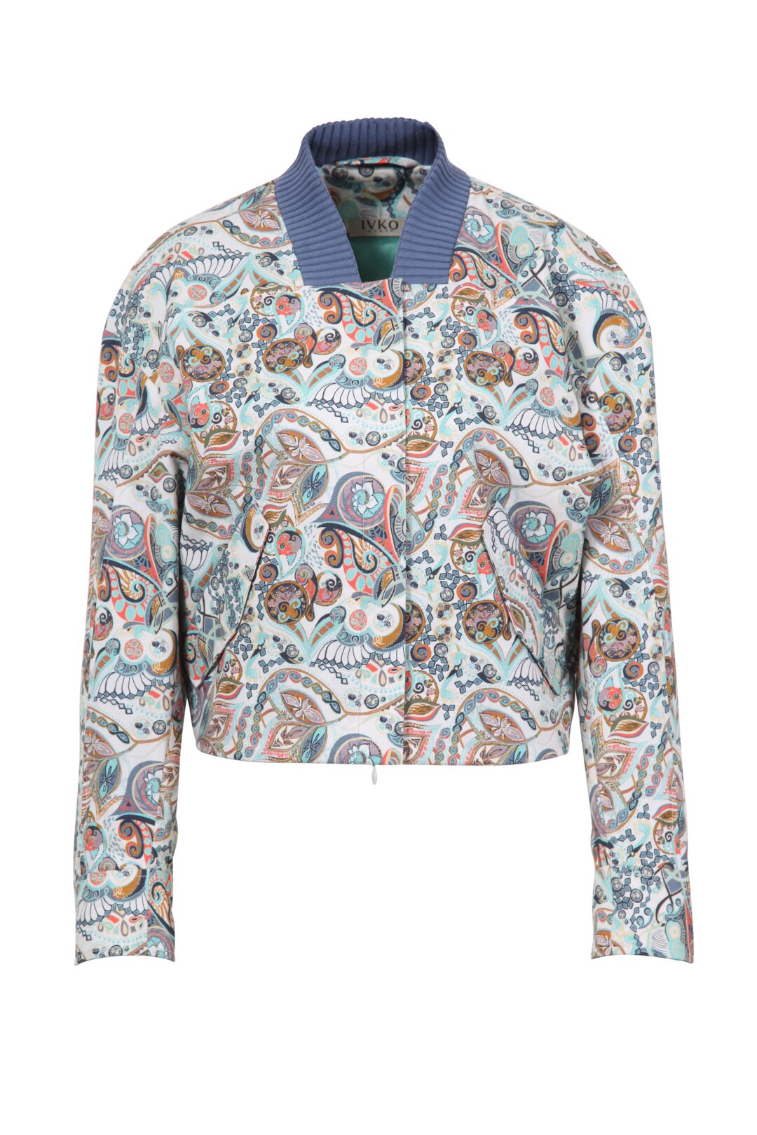 Bomber Jacket, Floral Pattern Print