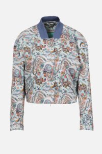 Bomber Jacket, Floral Pattern Print