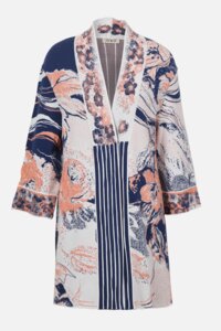 Coat, Floral Pattern