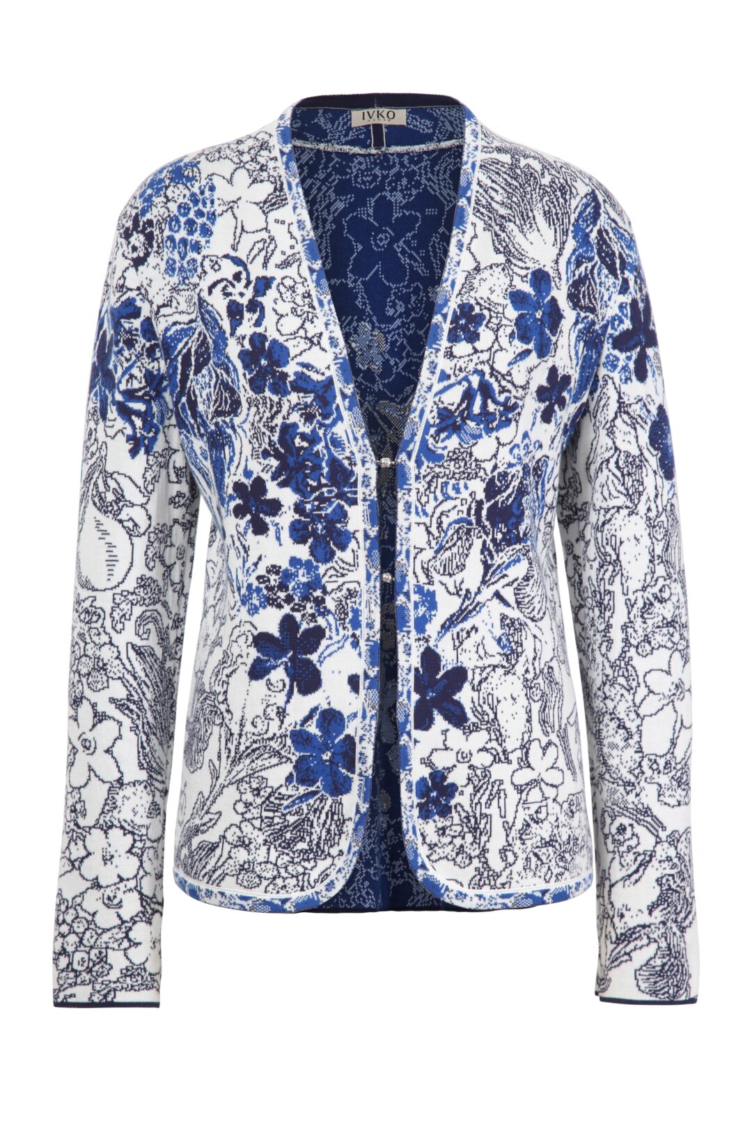 Jacquard Jacket, Floral Pattern