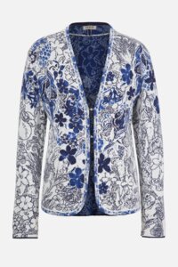Jacquard Jacket, Floral Pattern
