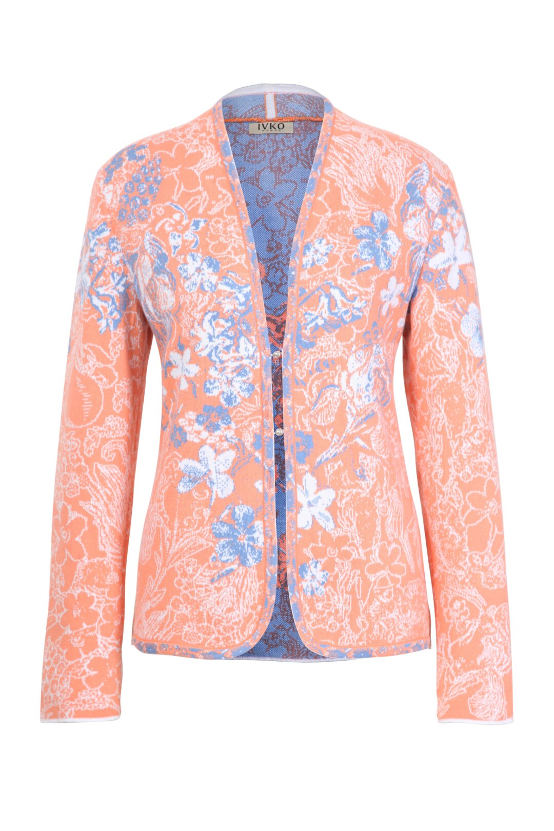 Jacquard Jacket, Floral Pattern