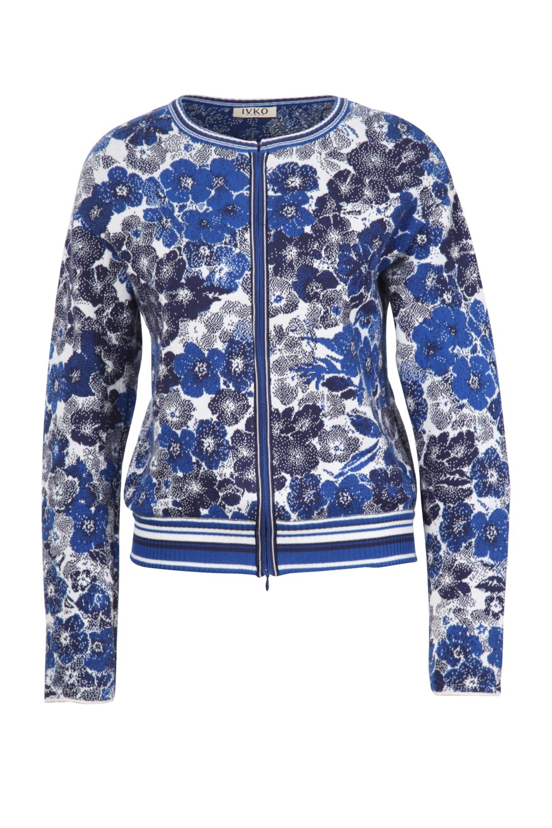 Cardigan, Floral Pattern