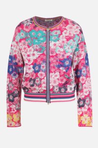Cardigan, Floral Pattern