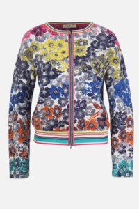 Cardigan, Floral Pattern