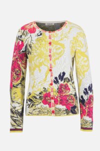 Cardigan, Floral Pattern