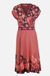 Kleid mit Intarsienmuster