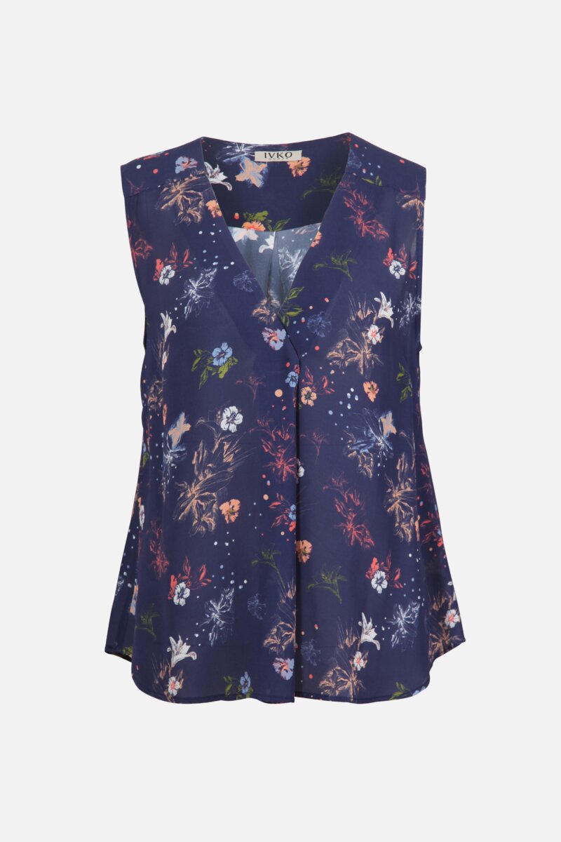 Bluse in floralem Muster