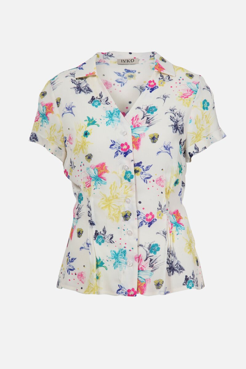 Shirt in floralem Muster