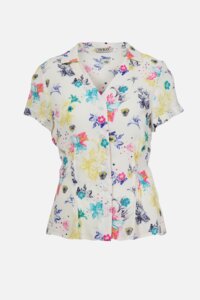 Shirt in floralem Muster