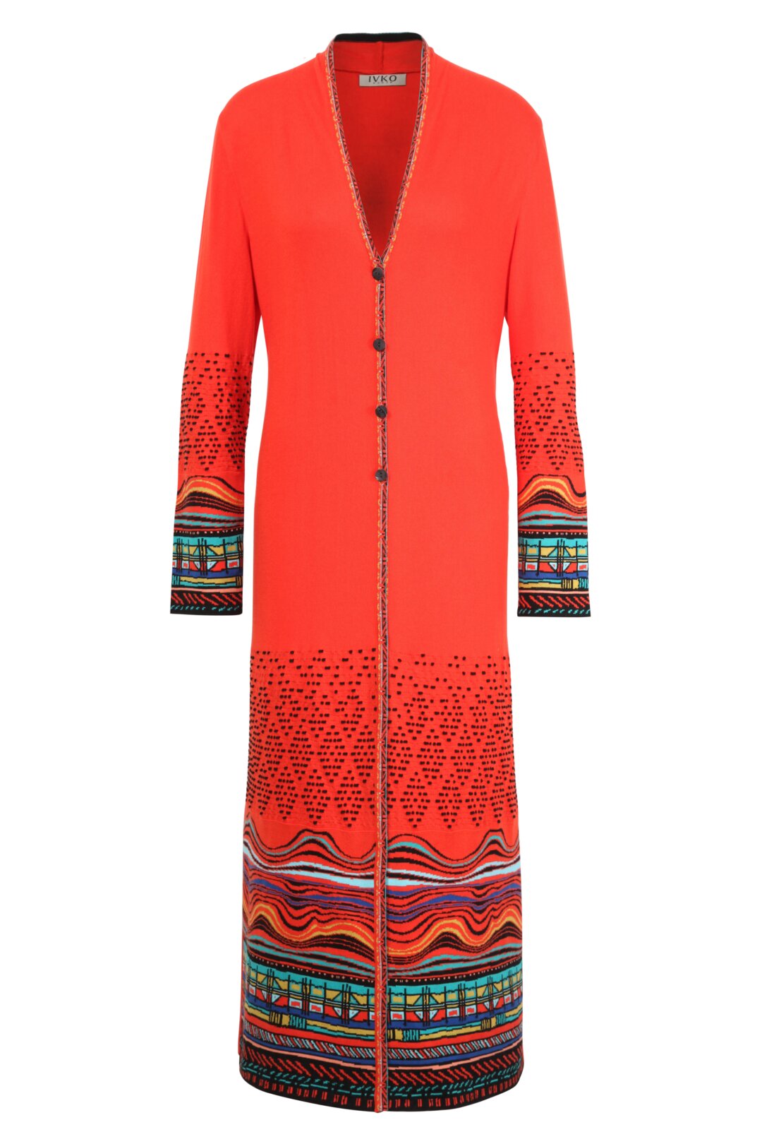 Coat, Intarsia Pattern