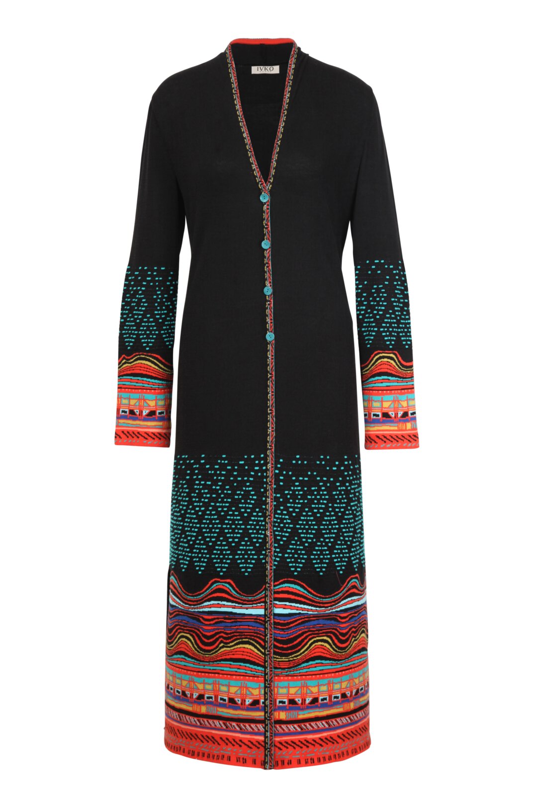Coat, Intarsia Pattern