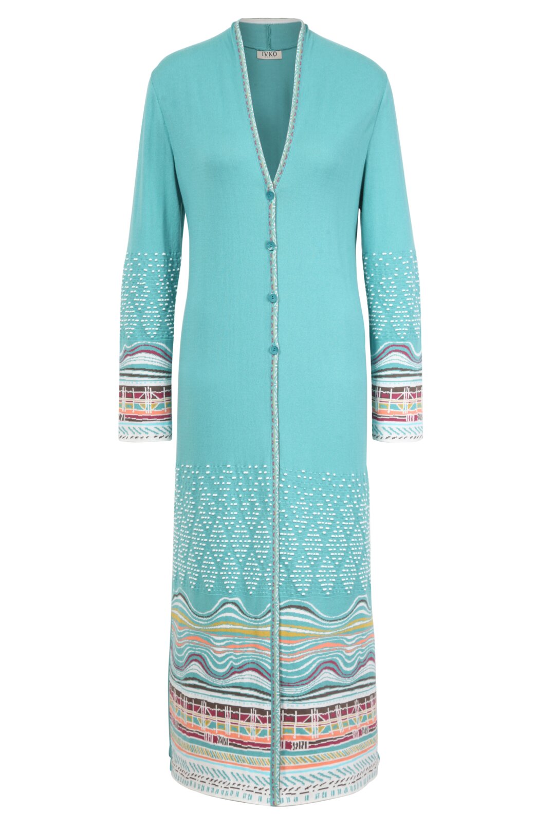 Coat, Intarsia Pattern