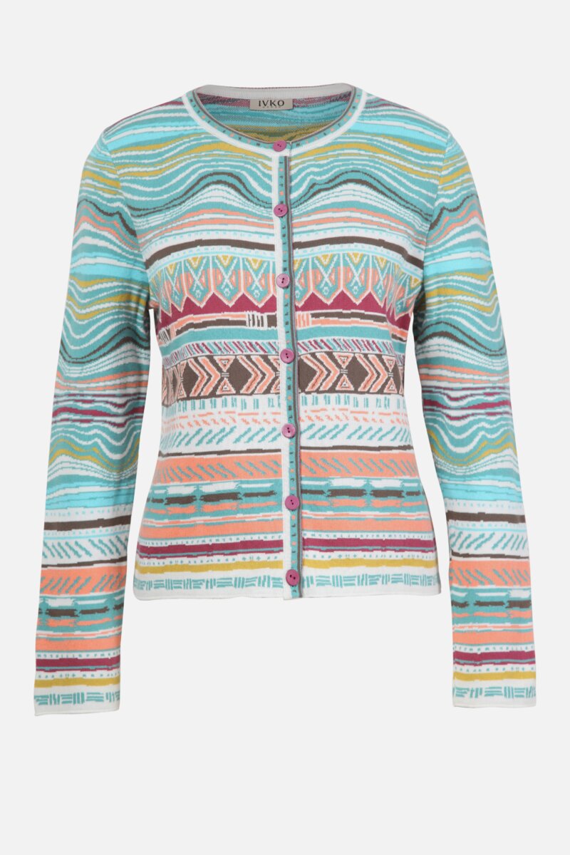 Cardigan, Geometric Pattern