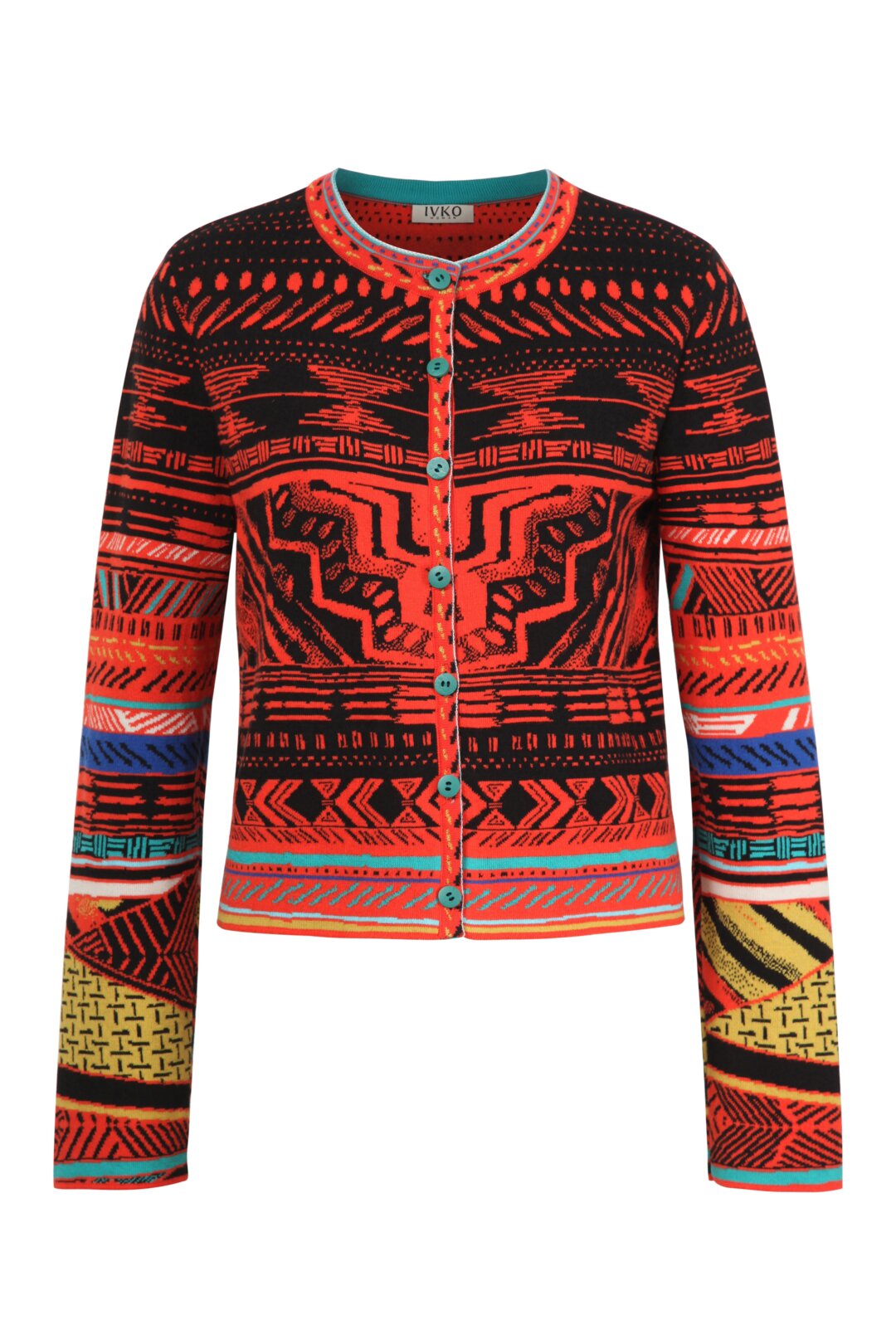 Cardigan, Geometric Pattern