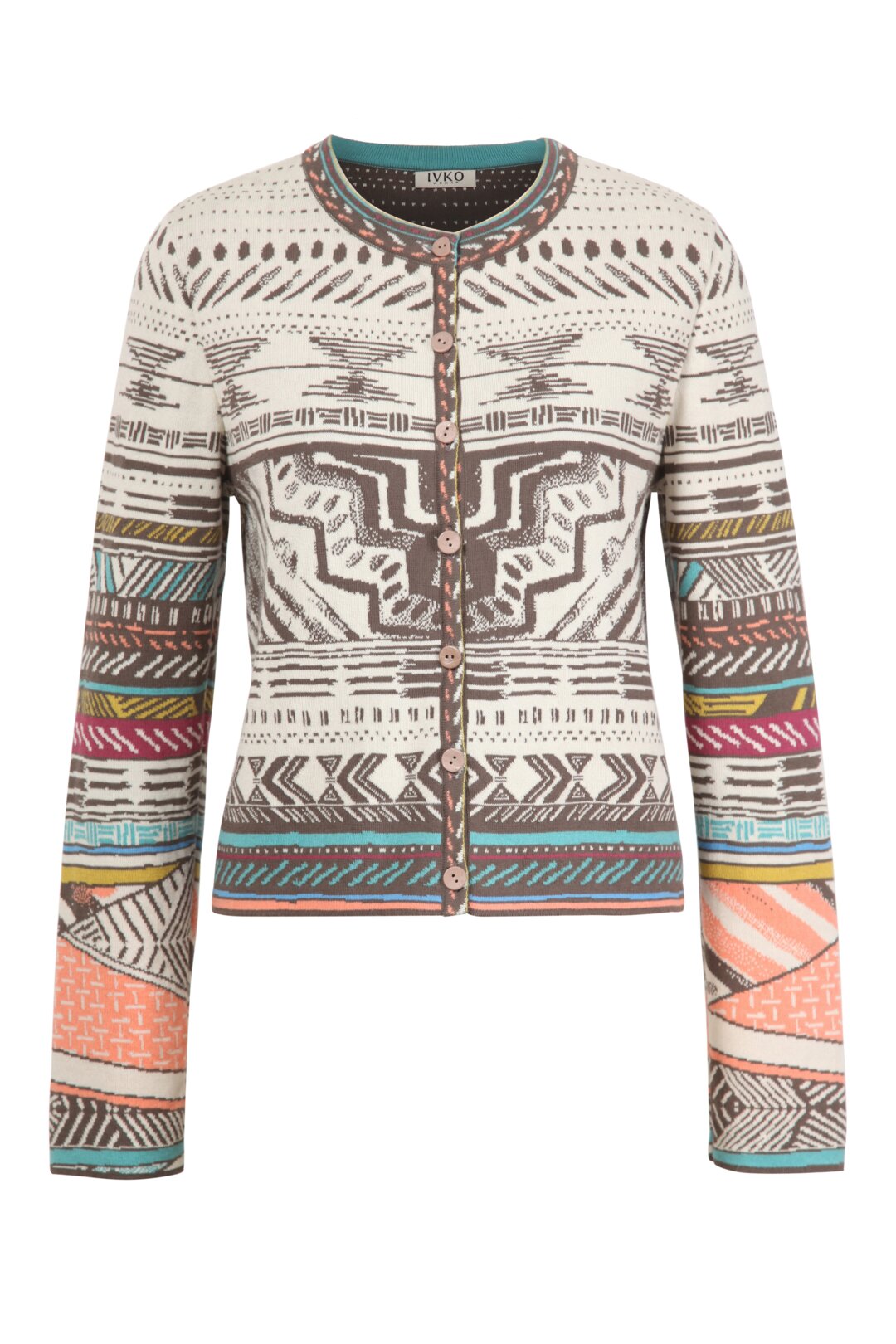 Cardigan, Geometric Pattern