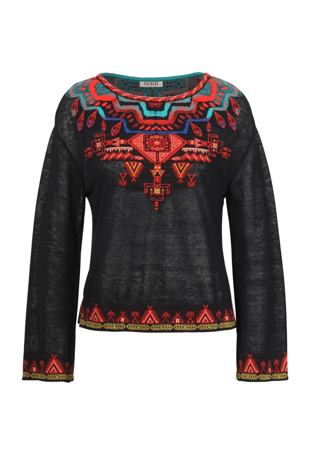 Pullover mit Intarsienmuster