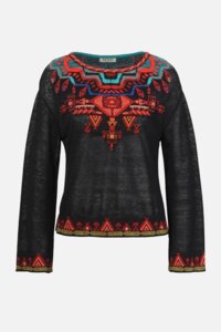 Pullover mit Intarsienmuster