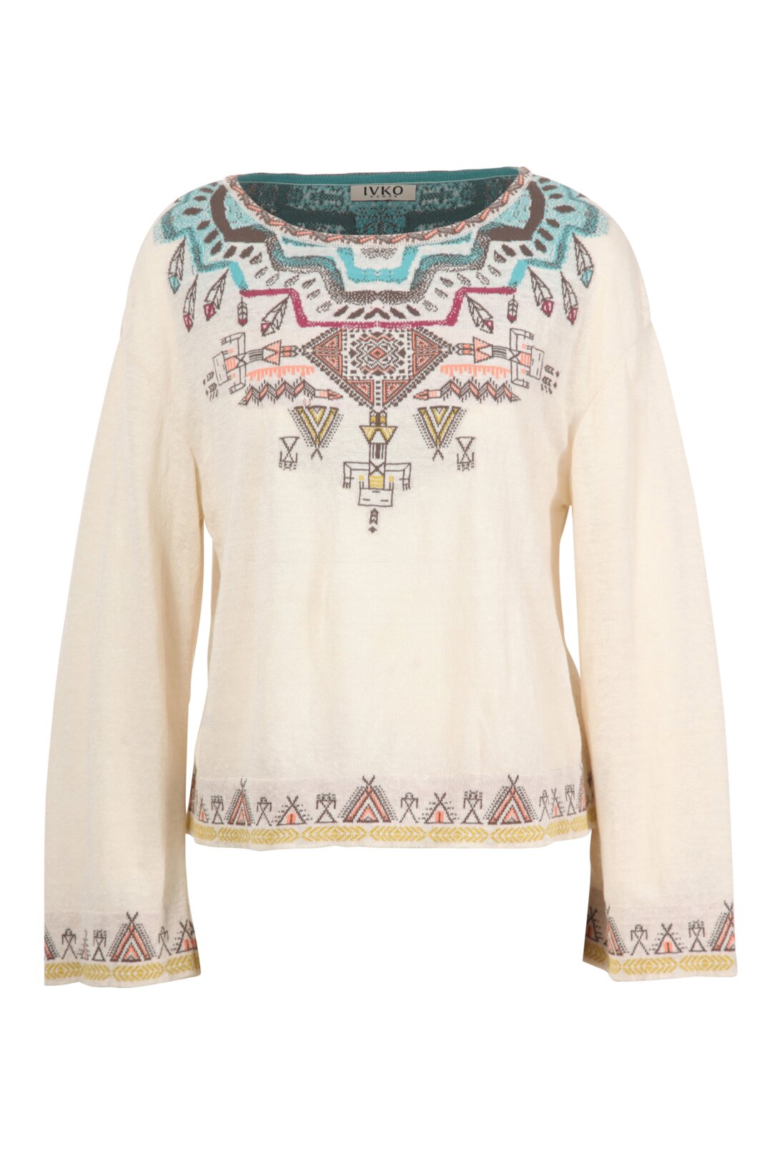Pullover mit Intarsienmuster