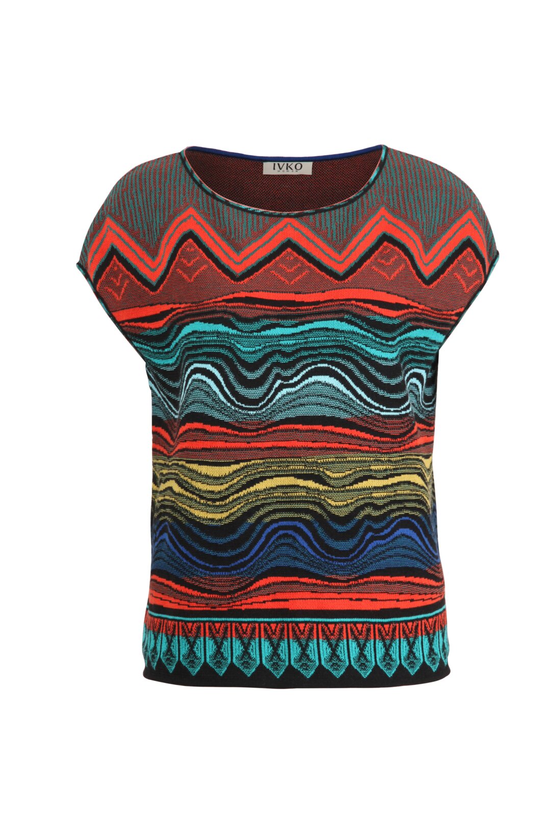 Top mit geometrischem Print