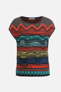Top mit geometrischem Print