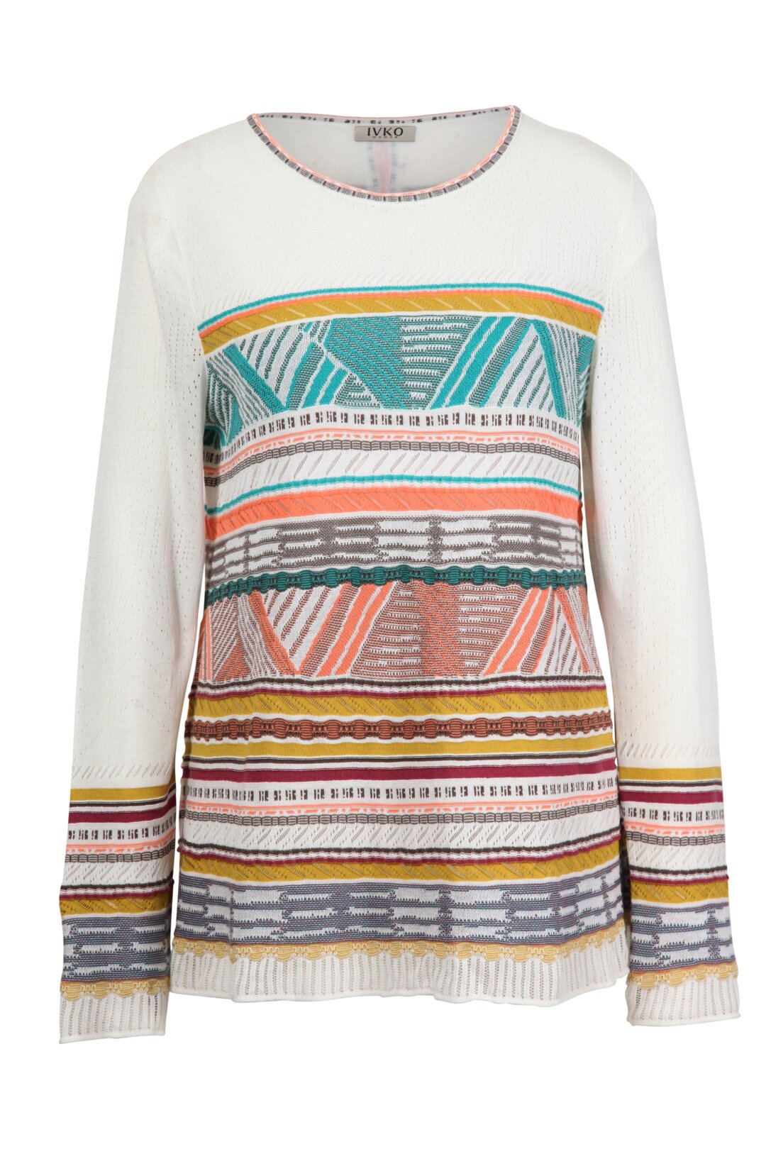Pullover, Geometric Pattern