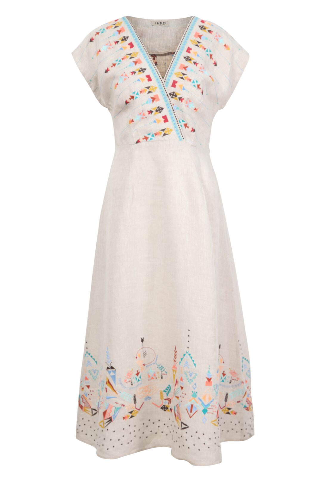 Dress, With Embroidery