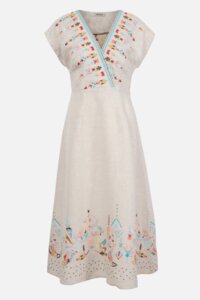 Dress, With Embroidery