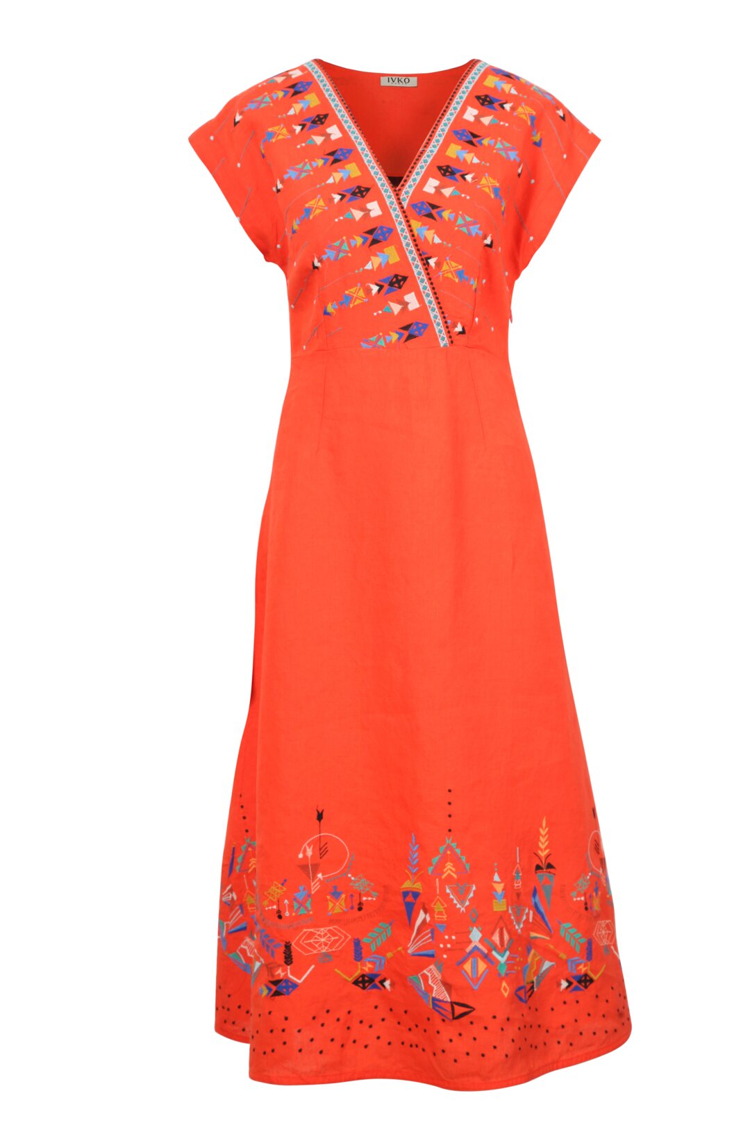 Dress, With Embroidery