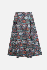 Skirt, Geometric Pattern