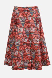 Skirt, Geometric Pattern
