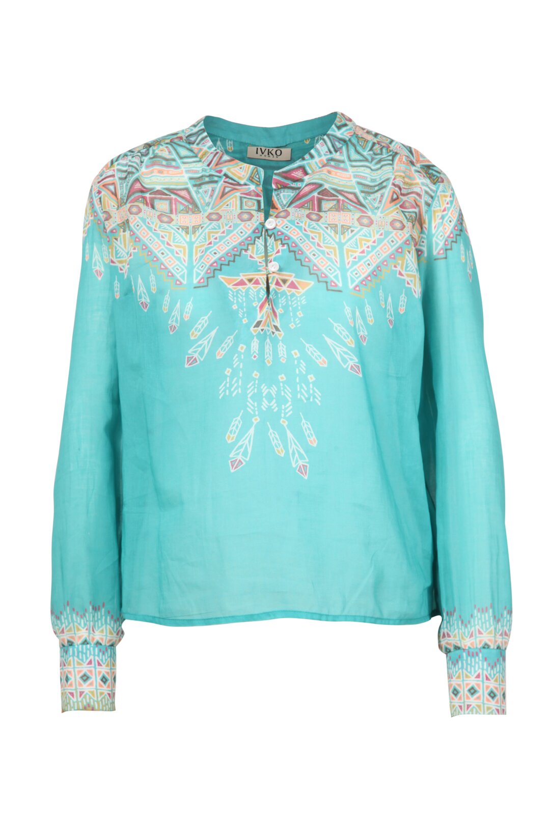 Blouse, Geometric Pattern