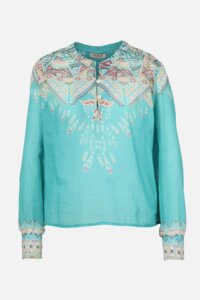 Blouse, Geometric Pattern