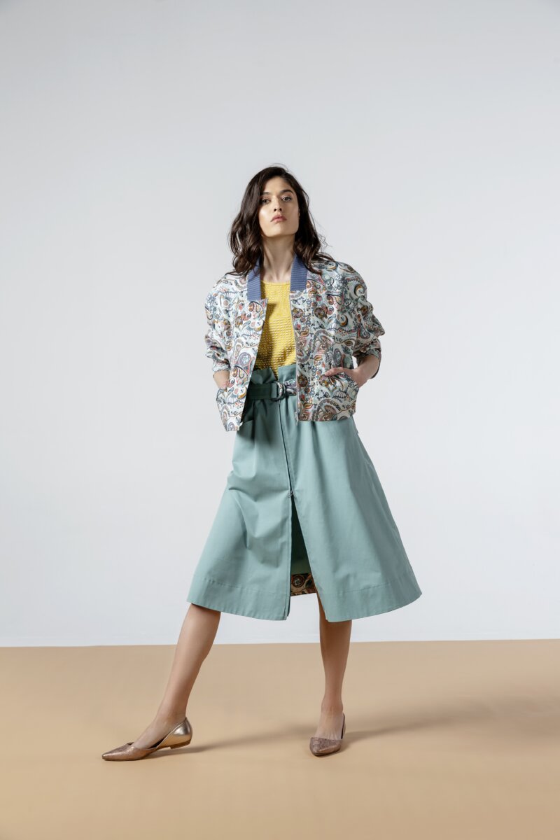 Bomber Jacket, Floral Pattern Print