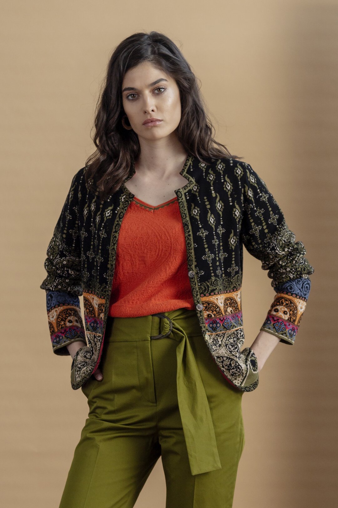 Jacket, Jacquard Pattern
