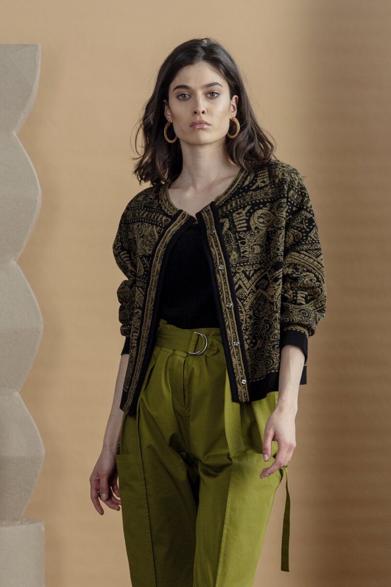 Field Jacket, Jacquard Pattern