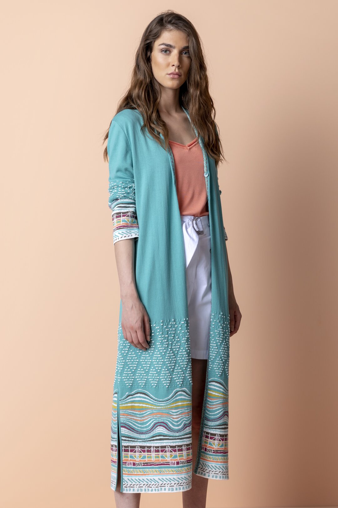 Coat, Intarsia Pattern