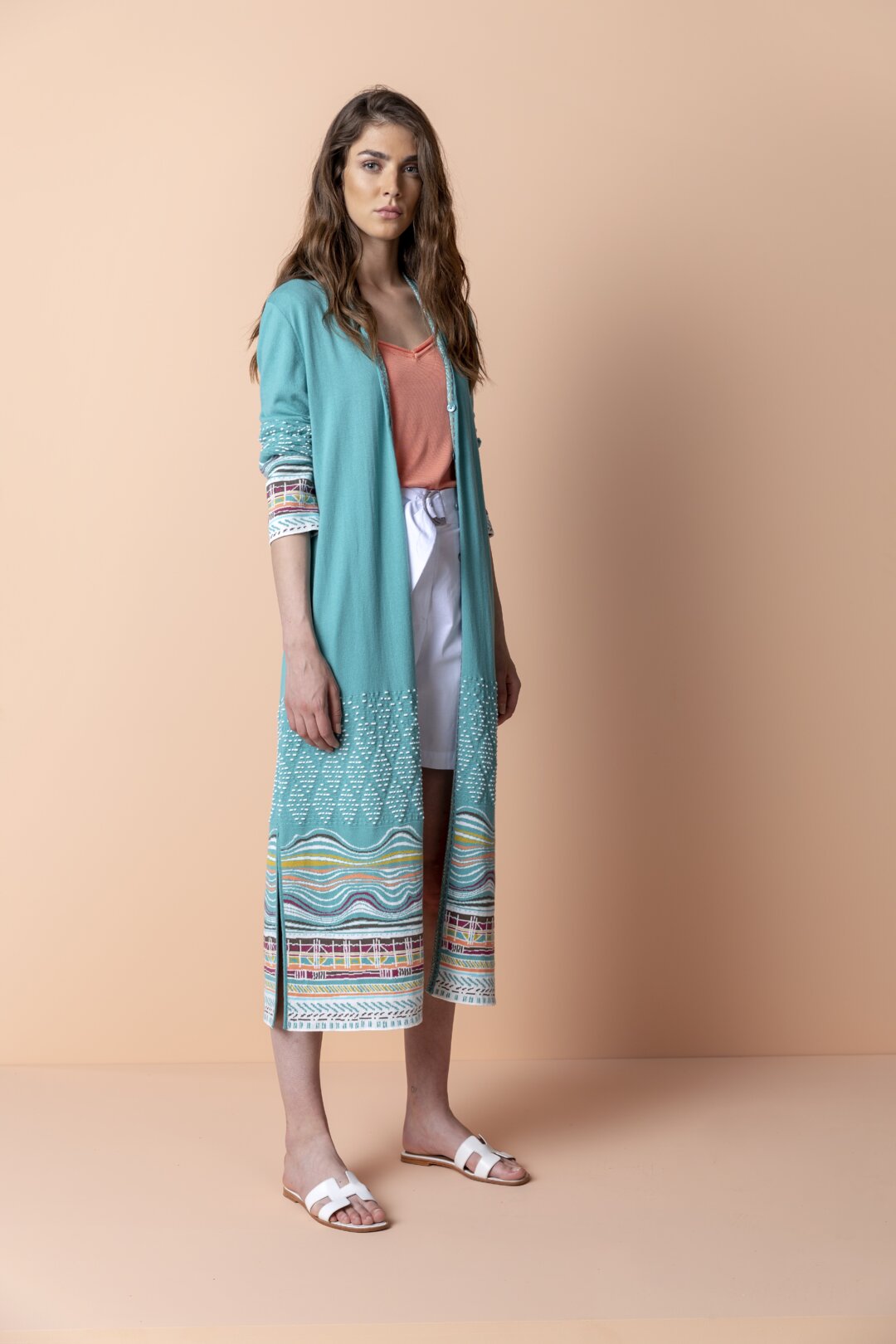Coat, Intarsia Pattern