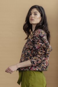 Bomber Jacket, Floral Pattern Print