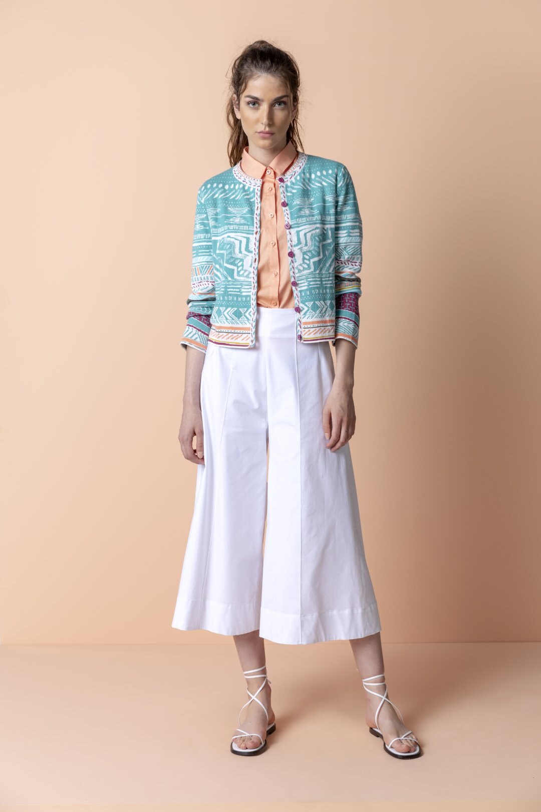 Cardigan, Geometric Pattern