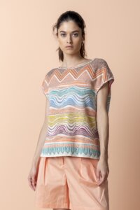 Pullover, Geometric Pattern
