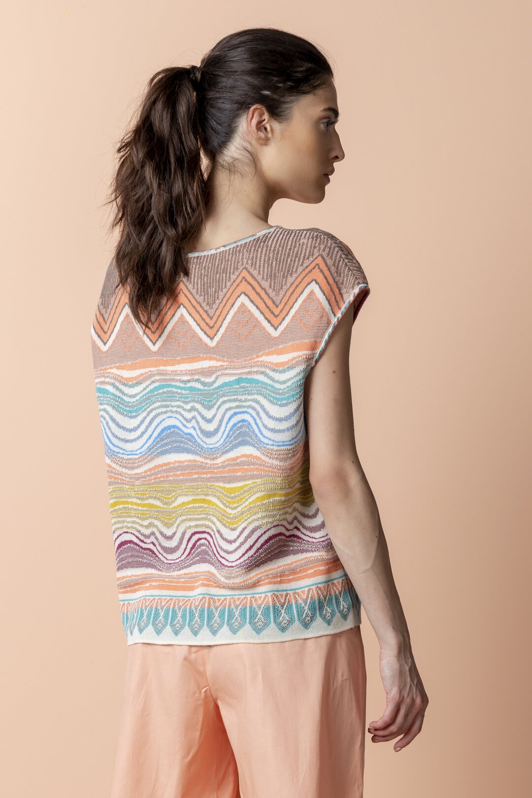 Pullover, Geometric Pattern
