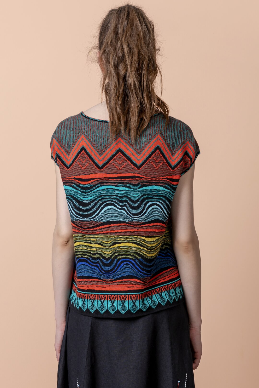 Top mit geometrischem Print