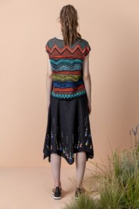 Top mit geometrischem Print