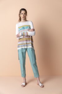 Pullover, Geometric Pattern