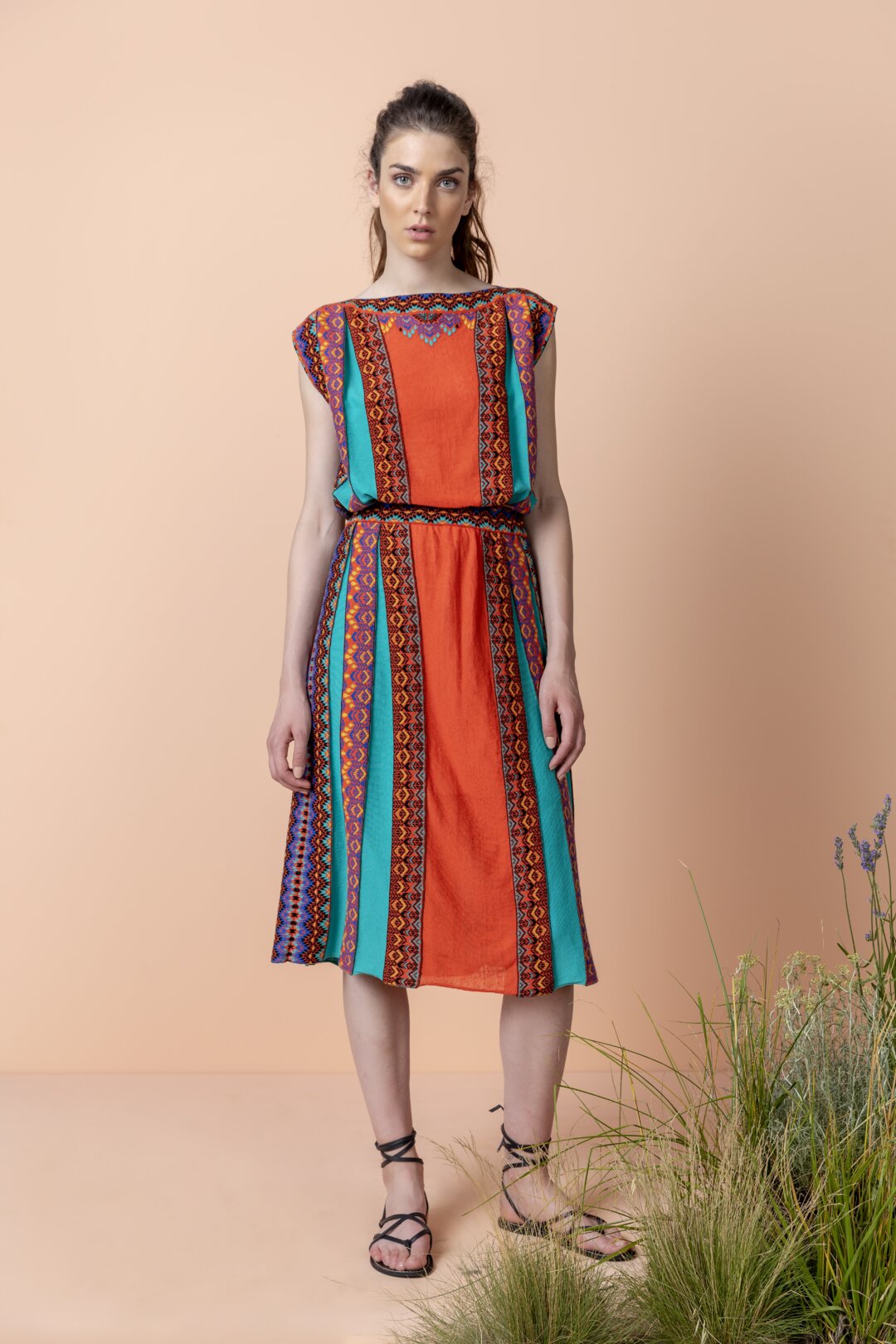 Dress, Intarsia Pattern