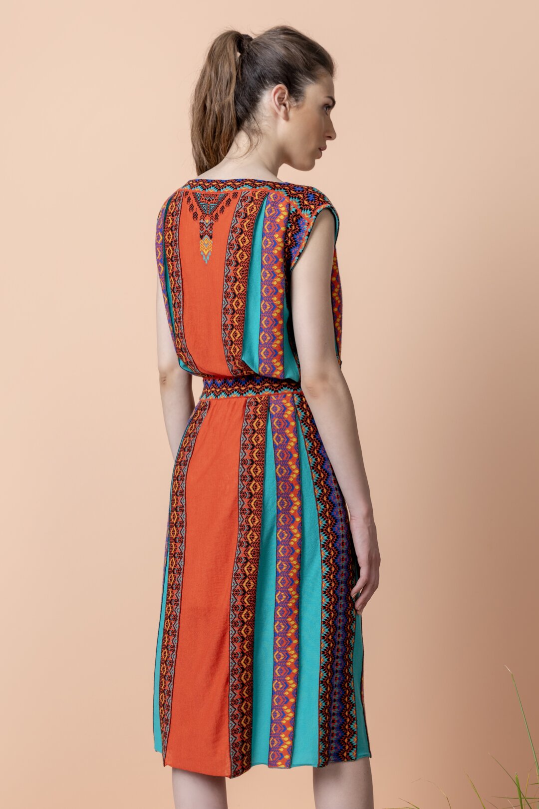 Dress, Intarsia Pattern