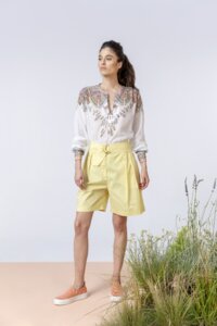 Blouse, Geometric Pattern