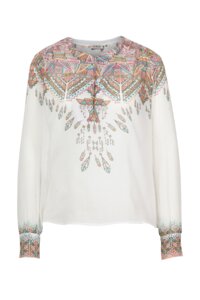 Blouse, Geometric Pattern